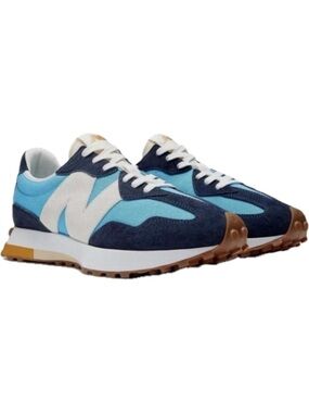 New Balance 327 Sneakers Shoes MS327BM Vibrant Sky Blue Men's Size 9.5